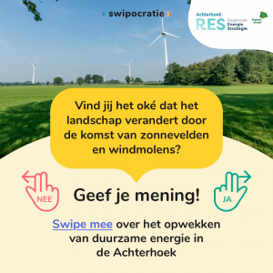 2D. Afbeelding over de Swipocratie campagne geschikt om klikbaar te maken