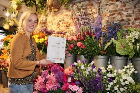 Trendy Bloemen behaalt goud voor duurzaamste bloemist