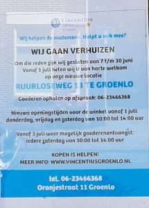 Vincentius opent op 1 juli nieuwe winkel