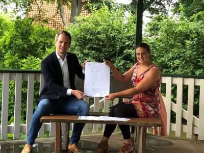 Gebruiksovereenkomst ondertekend voor beheer en onderhoud groen, ‘park’ Zieuwent