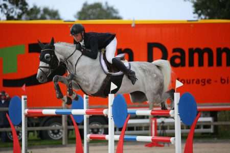 Dennis van den Brink wint 1.45m Grote Prijs met Aonia Domain. Foto Wendy Scholten