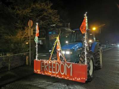 Fakkeltocht tegen Coronamaatregelen