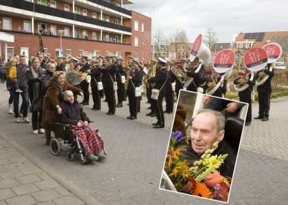 Appie Bemer 75 jaar lid van Muziekvereniging Excelsior