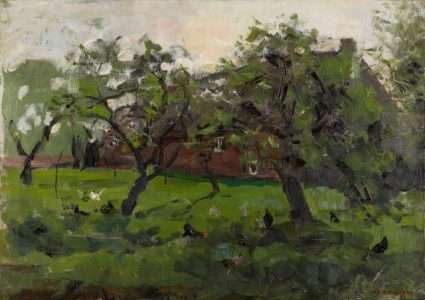 Piet Mondriaan, Boomgaard met kippen, 1901, olieverf op doek. Collectie Kunstmuseum Den Haag