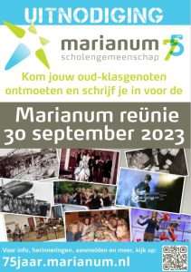 Reünie bij Marianum op 30 september 2023