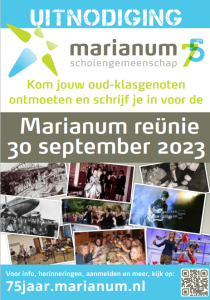 Scholengemeenschap Marianum organiseert oeünie ter gelegenheid van 75-Jarig estaan