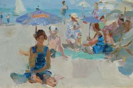 Isaac Israëls, Een zonnige dag op het strand van Viareggio, jaren 20
