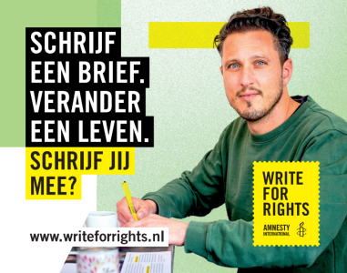 Jaarlijkse Amnesty-actie Write for Rights ook in Onderduikmuseum