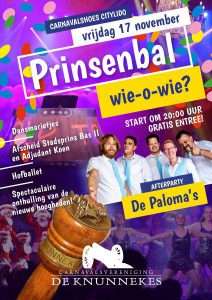 Knunnekes Prinsenbal op 17 november bij CityLido