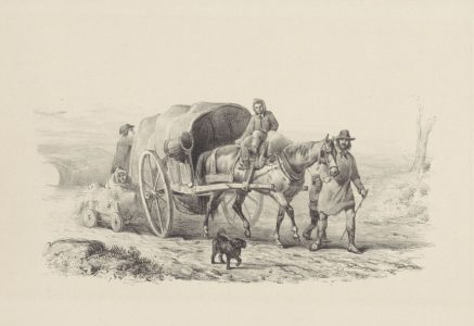 Rijksmuseum - Huifkar met familie onderweg - Karel Frederik Bombled 1832-1902