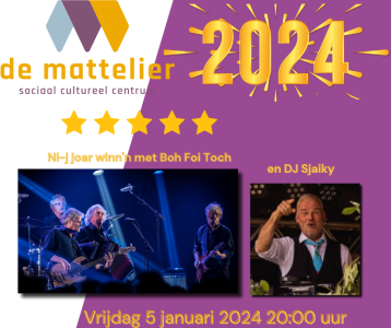 Nieuwjaarsconcert met Boh Foi Toch en DJ Sjaiky in De Mattelier,