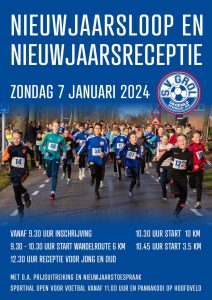 Nieuwjaarsloop en receptie bij Sportvereniging Grol