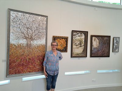 Expositie neo-impressionistische schilderijen van Claudy Cellier in Natuurpark Kronenkamp