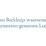 Frans Backhuijs waarnemend burgemeester gemeente Lochem