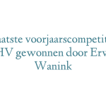 Laatste voorjaarscompetitie GHV gewonnen door Erwin Wanink