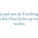 Op pad met de Fietsbingo: ontdek Oost Gelre op twee wielen