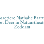 Cabaretiere Nathalie Baartman met Deer in Natuurtheater Zeddam