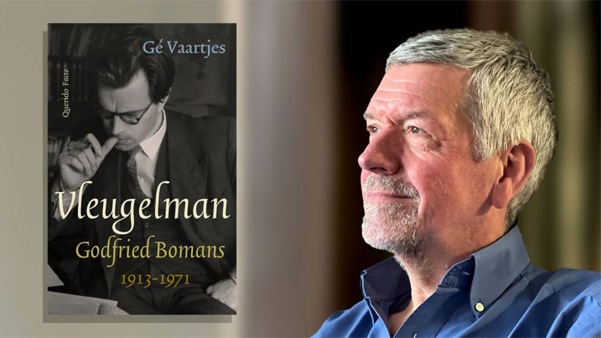Gé Vaartjes te gast in Literair Café Bredevoort met biografie Godfried Bomans