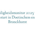 Veiligheidsmonitor 2025 van start in Doetinchem en Bronckhorst