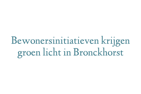 Bewonersinitiatieven krijgen groen licht in Bronckhorst