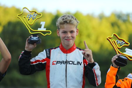 Karttalent Duuc te Velthuis wint in Kerpen waar F1 legende Michael Schumacher het racen leerde - Foto: Bas Kaligis/RaceXpress