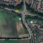 Luchtfoto van het plangebied Eefseler Esch in Groenlo, gezien vanaf Google Maps.