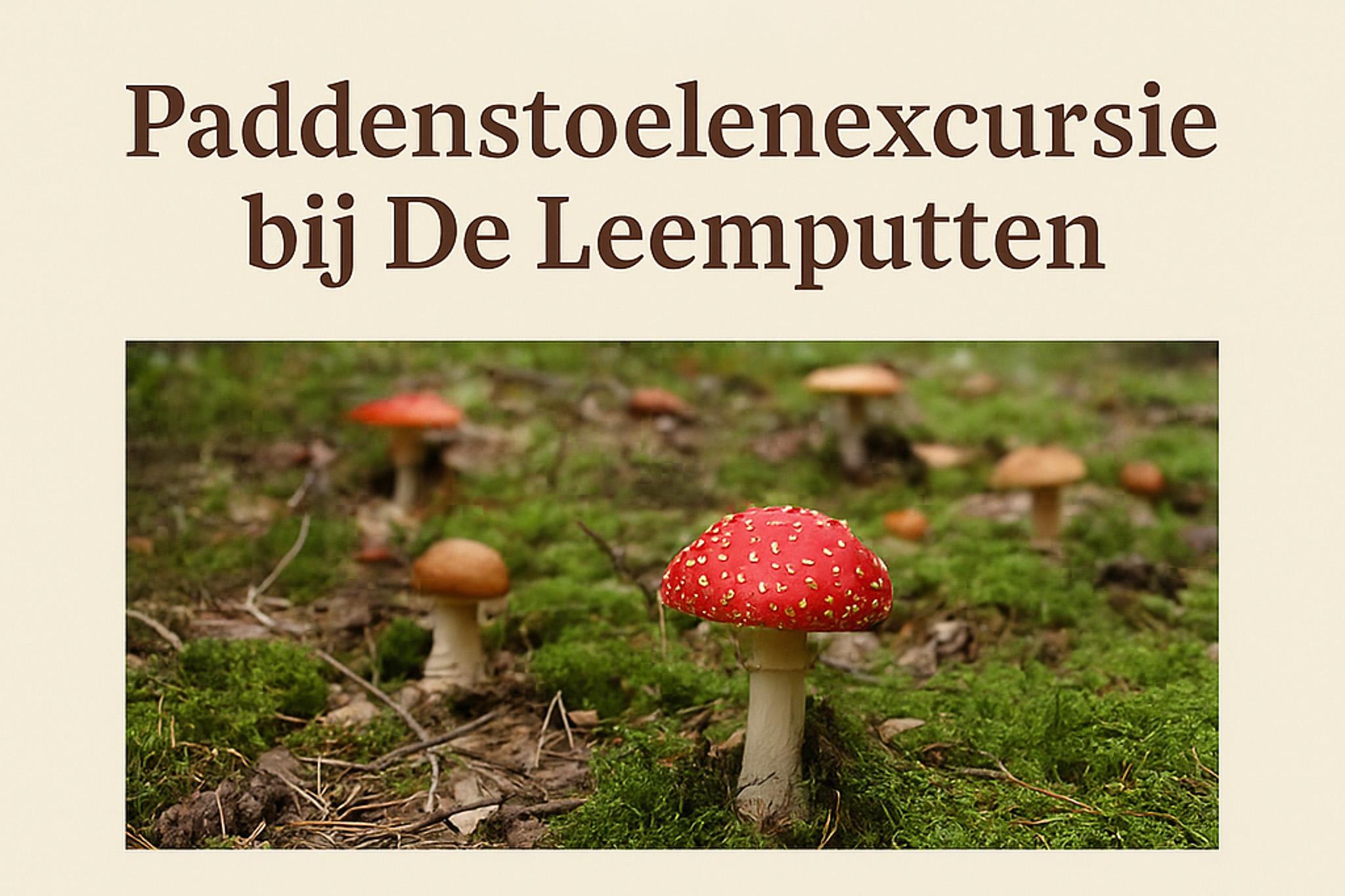 Paddenstoelenexcursie bij De Leemputten