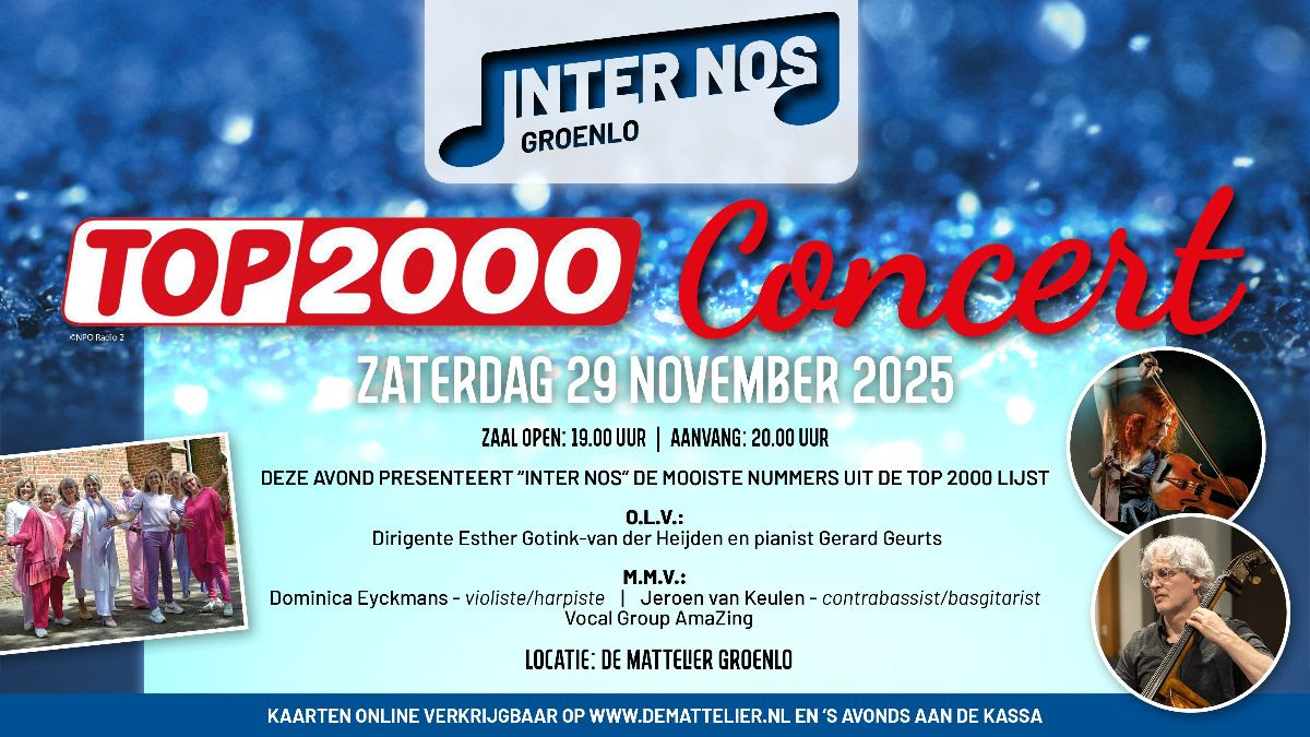 Inter Nos zingt de Top 2000 in De Mattelier