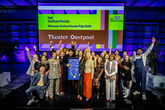 Cultuurfonds Prijs 2025 van €100.000 voor Theater Oostpool uit Arnhem