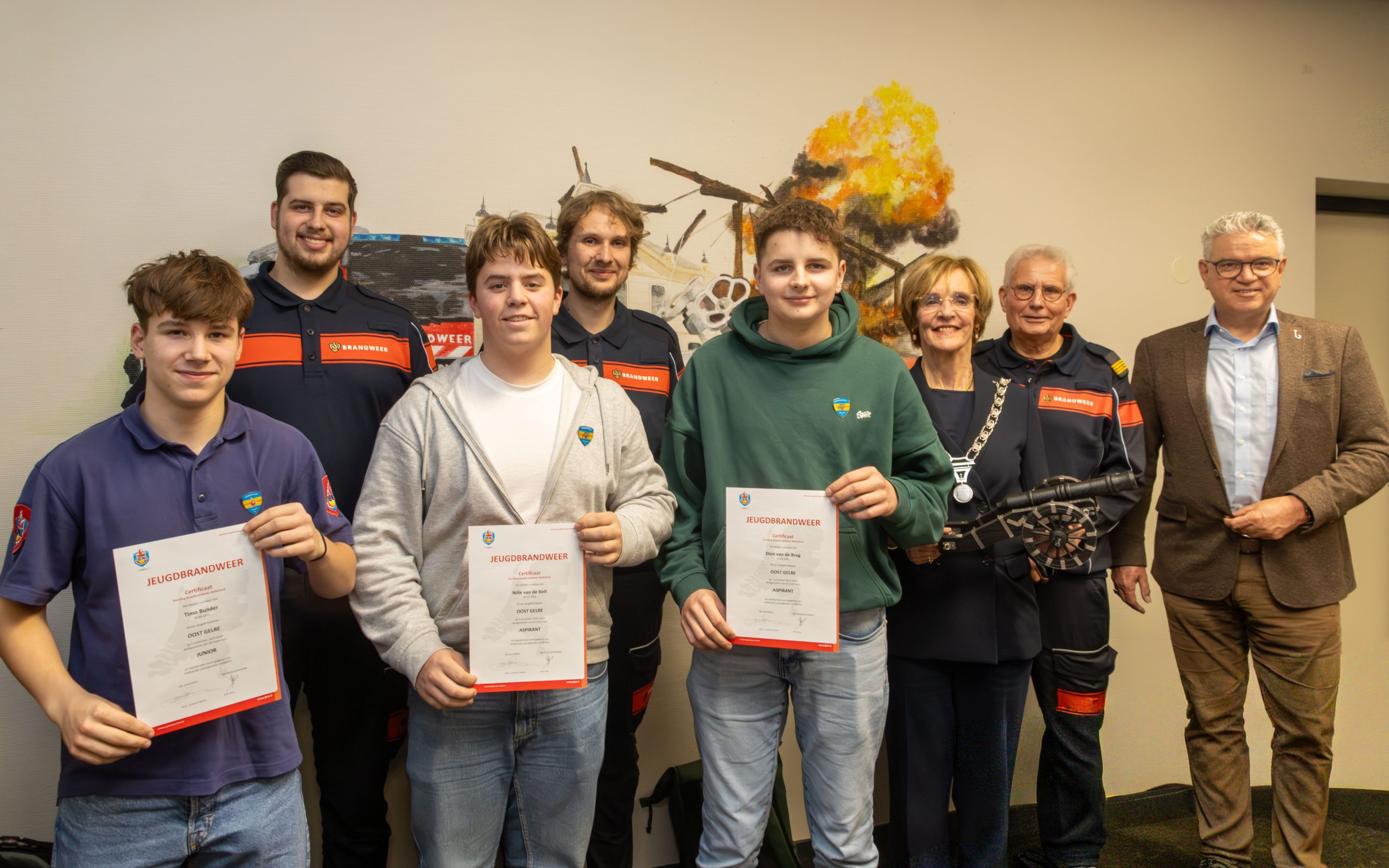 Jaarafsluiting Jeugdbrandweer Oost Gelre in teken van waardering en vooruitblik