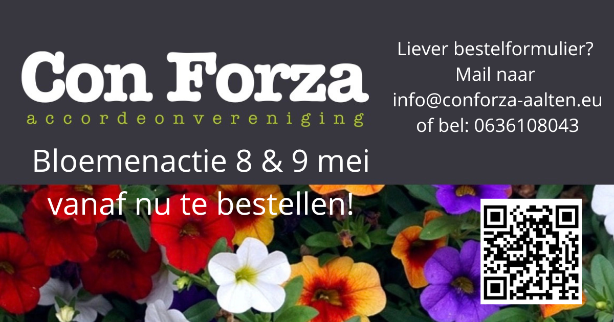 AALTEN — Bloemenactie Con Forza Aalten weer van start in mei